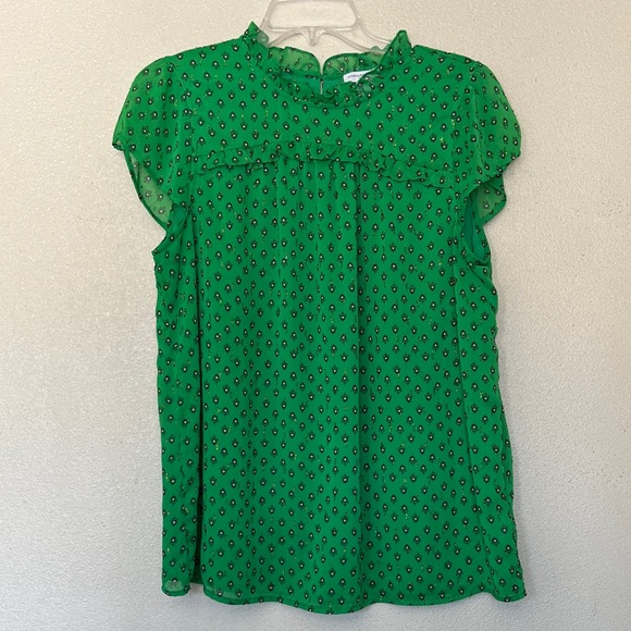 Carolina Belle Montreal Green Patterned Blouse - Picture 1 of 5